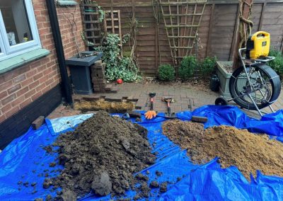 Draining someones garden
